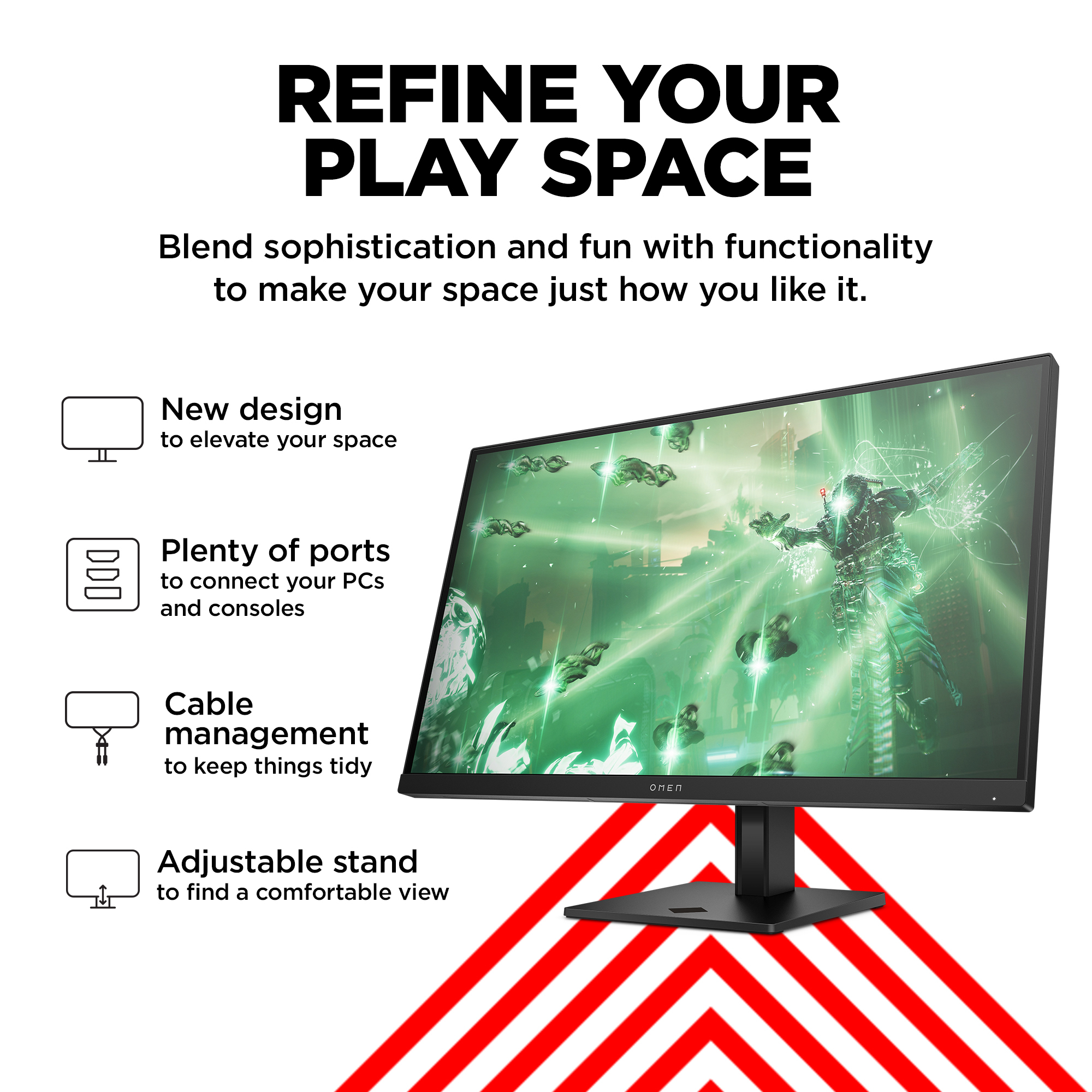 HP OMEN by HP 27 inch QHD 165Hz Gaming Monitor - OMEN 27q – image 7