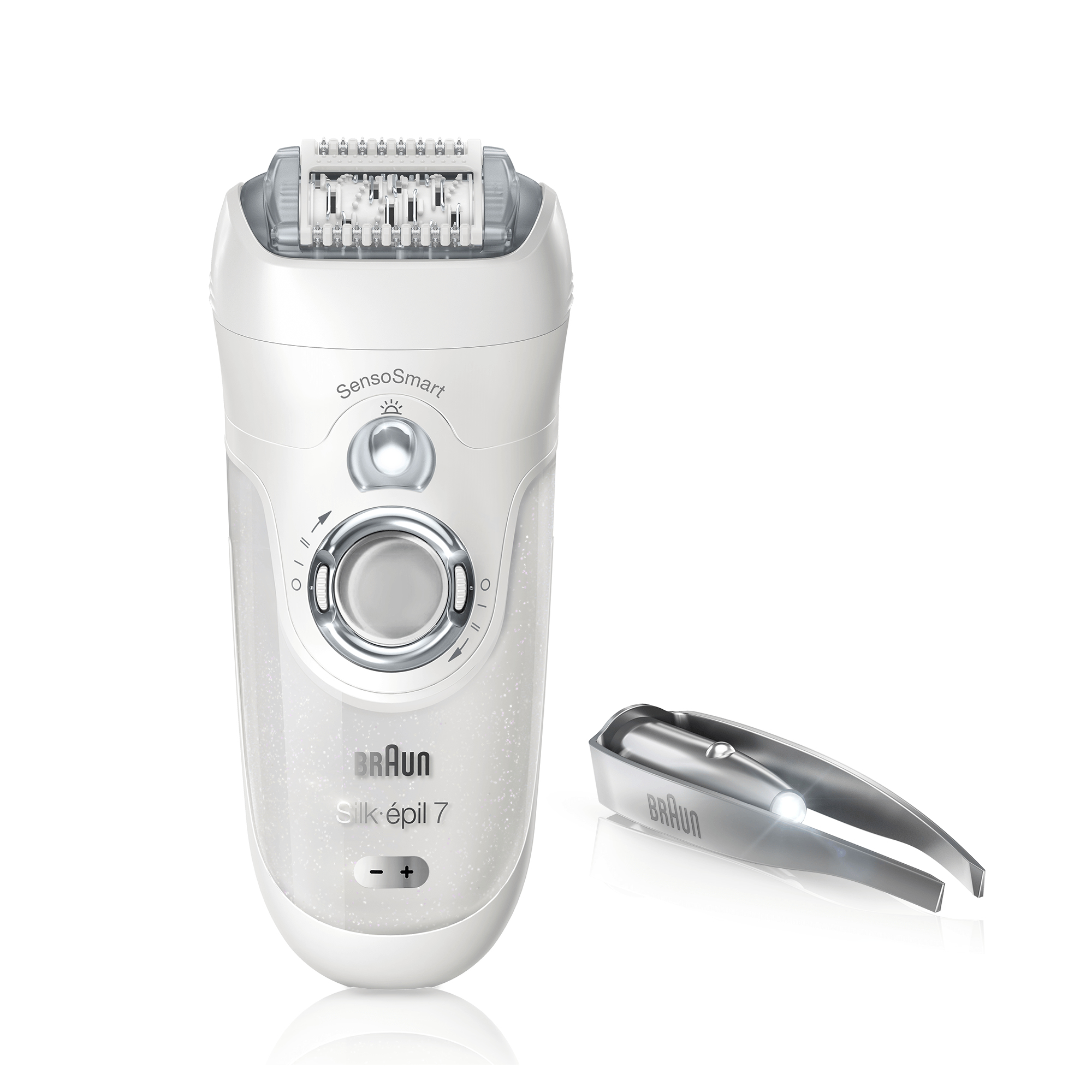 Braun Silk-épil 7 81646967 epilator 40 tweezers White, Silver – image 8