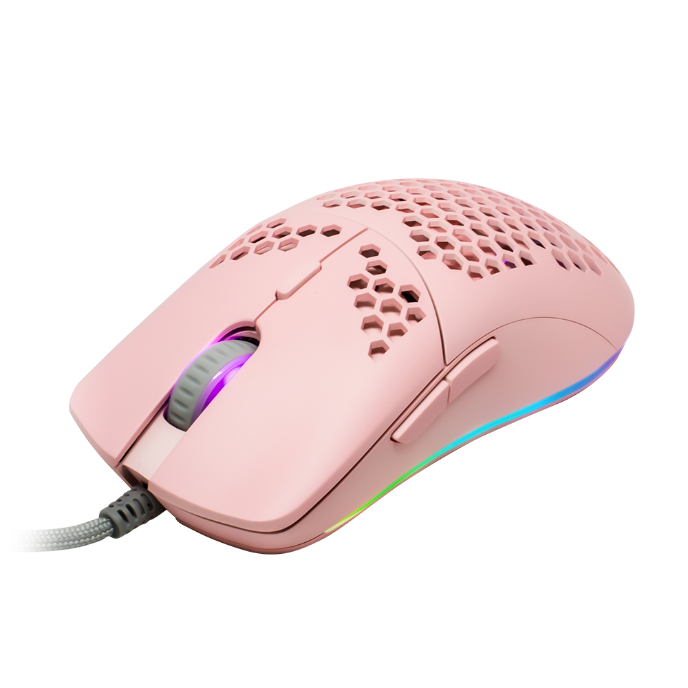 Mouse Gamer Game Factor Mog601 Alámbrico 7 Botones Rgb Rosa - MOG601-PK
