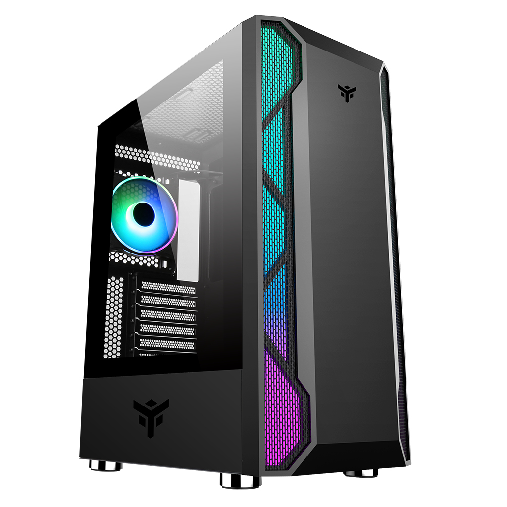 itek VERTIBRA X210 Midi Tower Black image 1