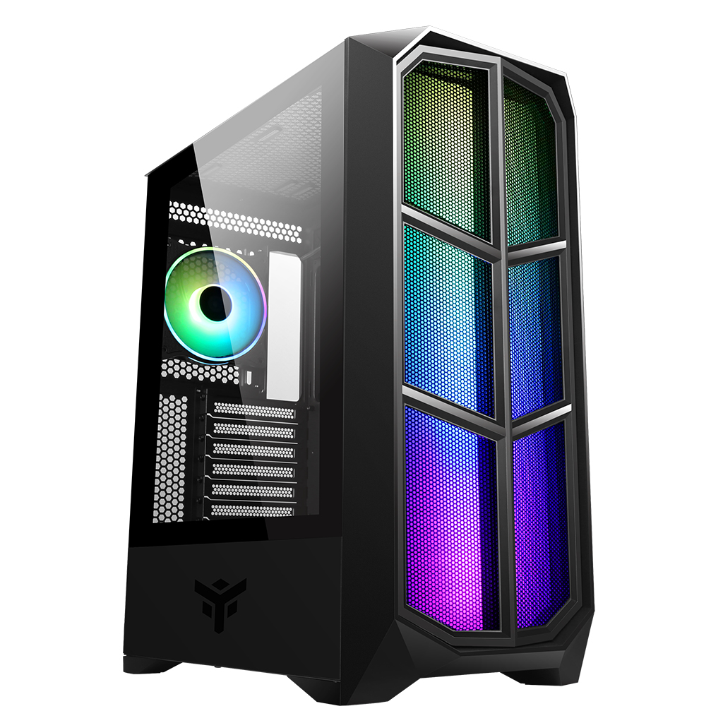 itek VERTIBRA Y210 Midi Tower Black image 1