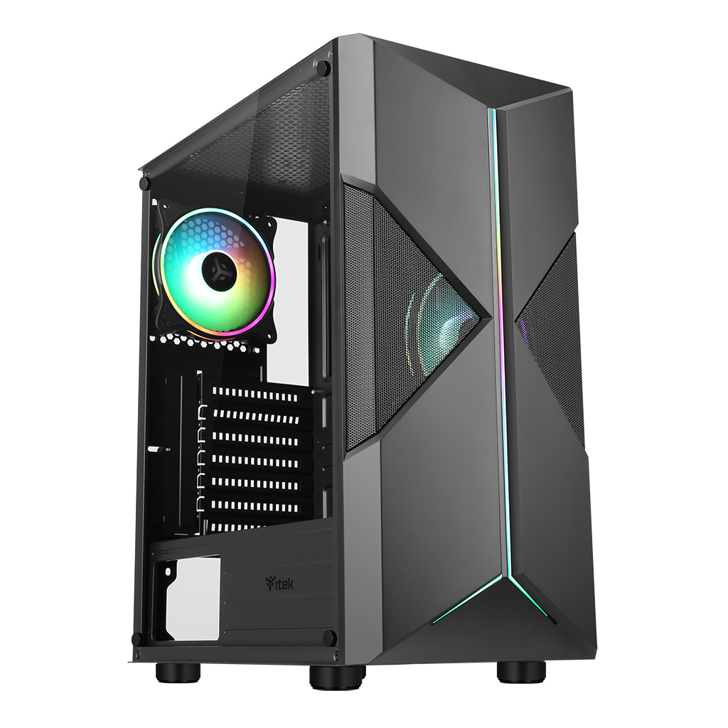itek SPACIRC XO Midi Tower Black image 1