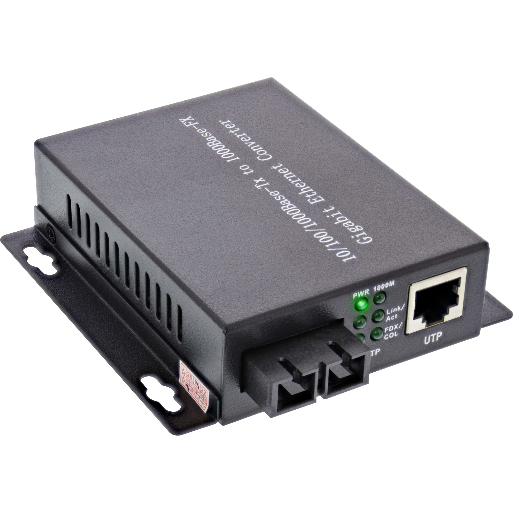 InLine Network Media Converter 10/100/1000Mb/s TP to FO (SC Duplex), SM, 20km – image 1