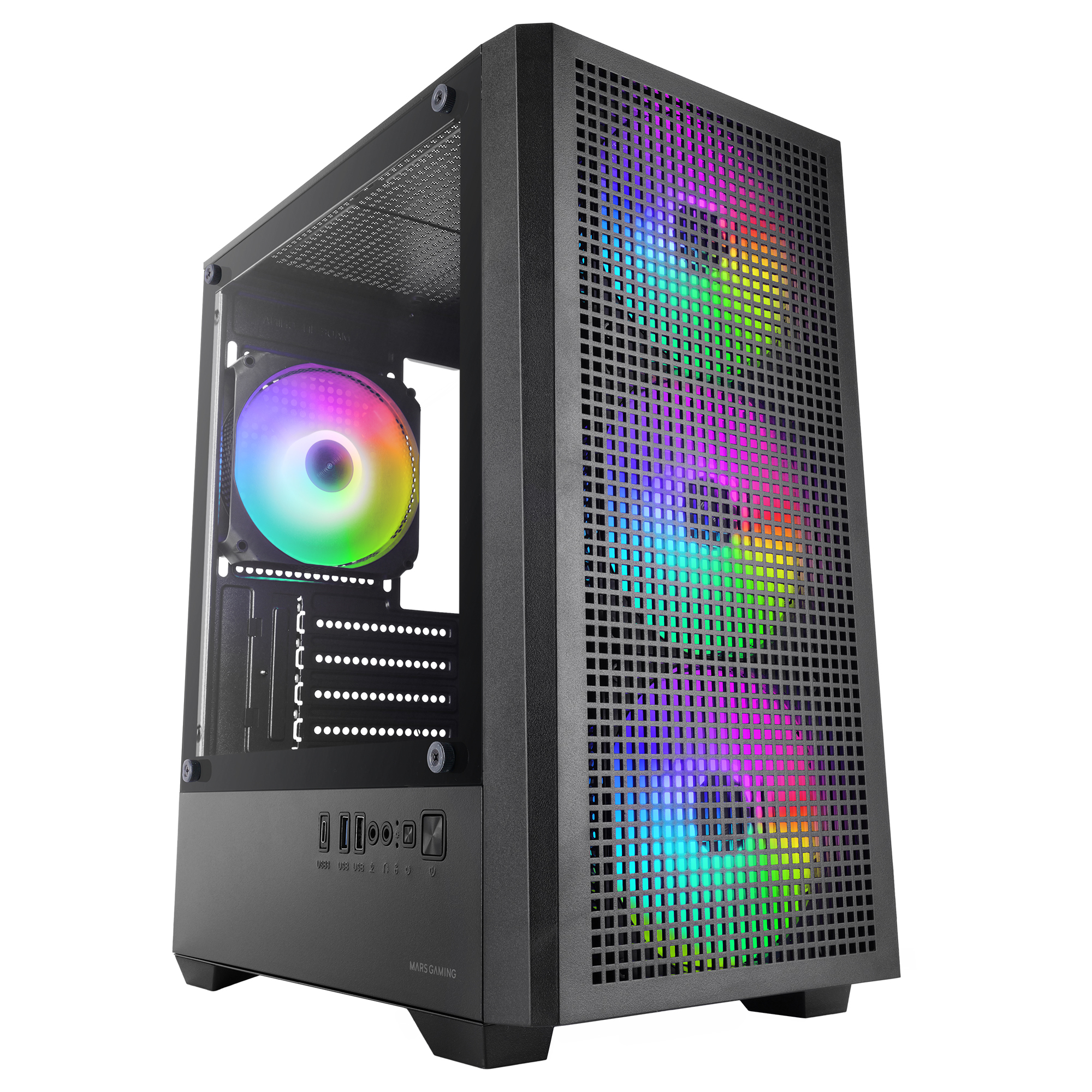 Mars Gaming MCVECTOR computer case Mini Tower Black image 1