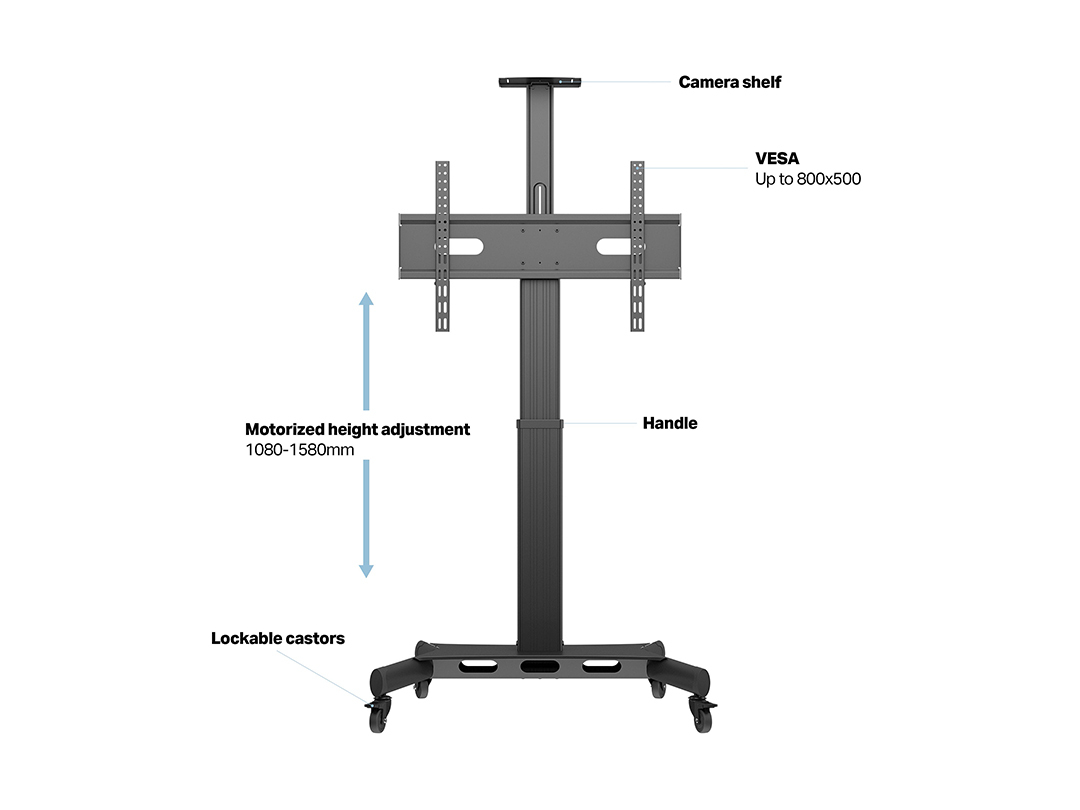 Multibrackets M Motorized Public Floorstand Single Pillar 170 HD – image 8