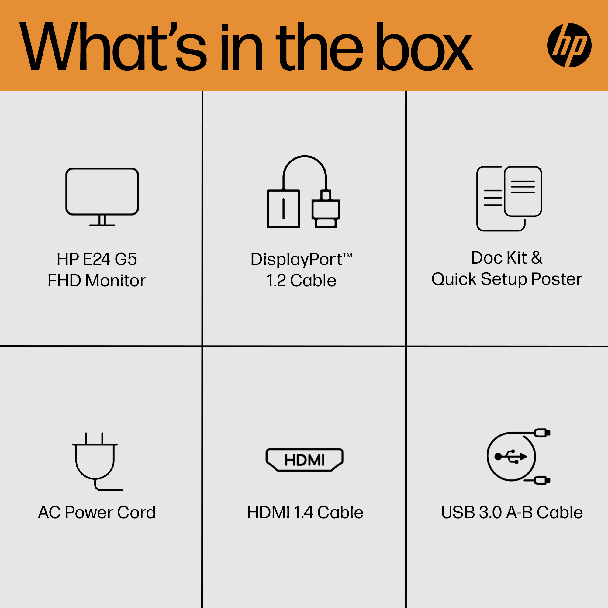 HP E24 G5 FHD Monitor – image 4