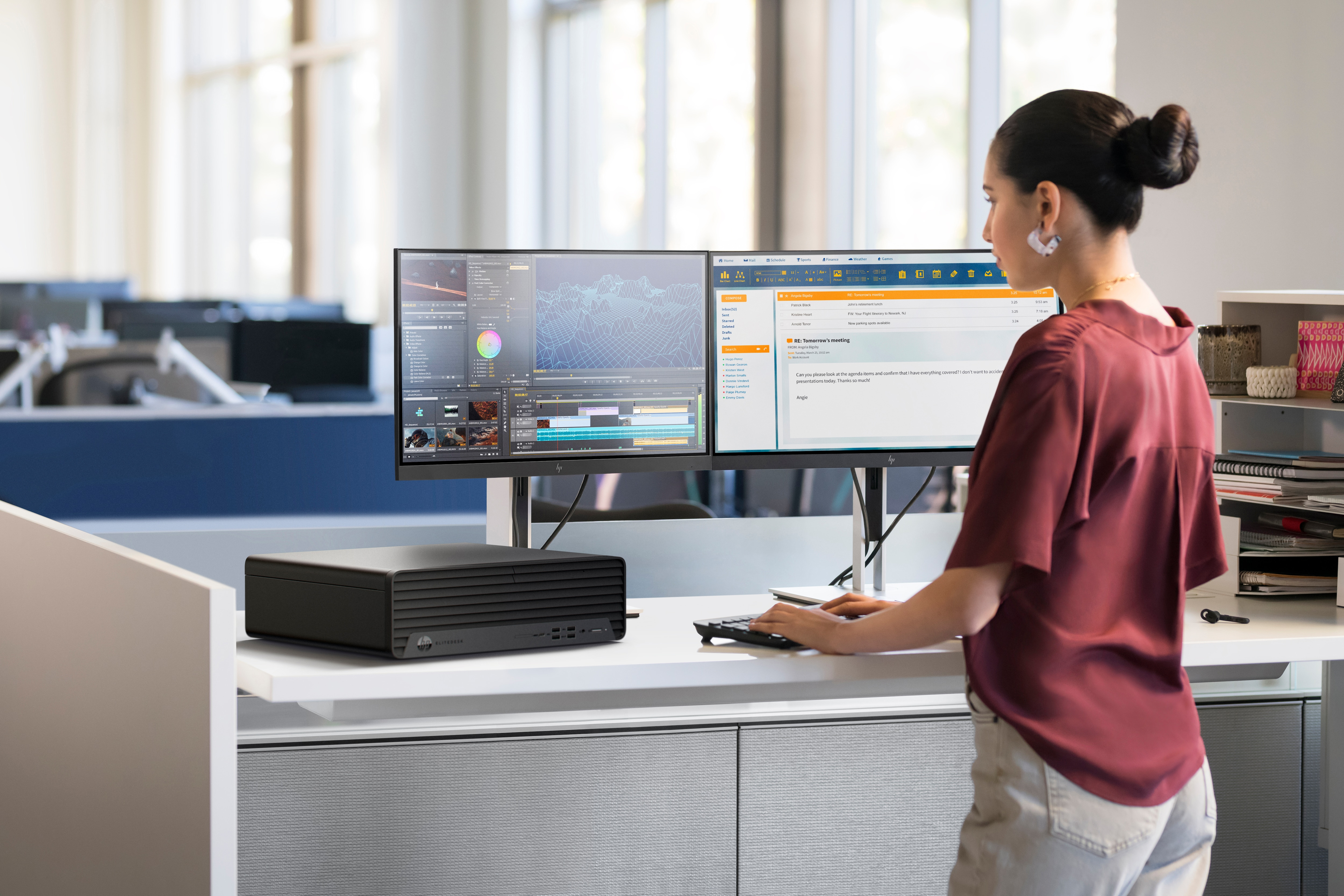 HP EliteDesk 800 G6 Intel® Core™ i5 i5-10500 16 GB DDR4-SDRAM 512 GB SSD Windows 10 Pro SFF PC Black image 4