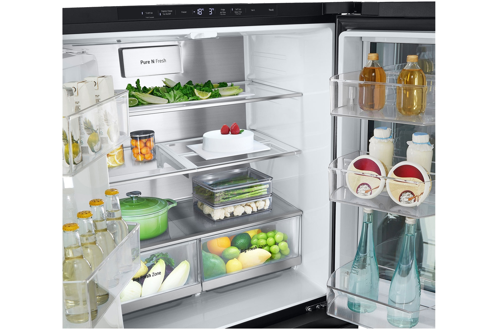 LG GF-V500MBLC side-by-side refrigerator Freestanding – image 8