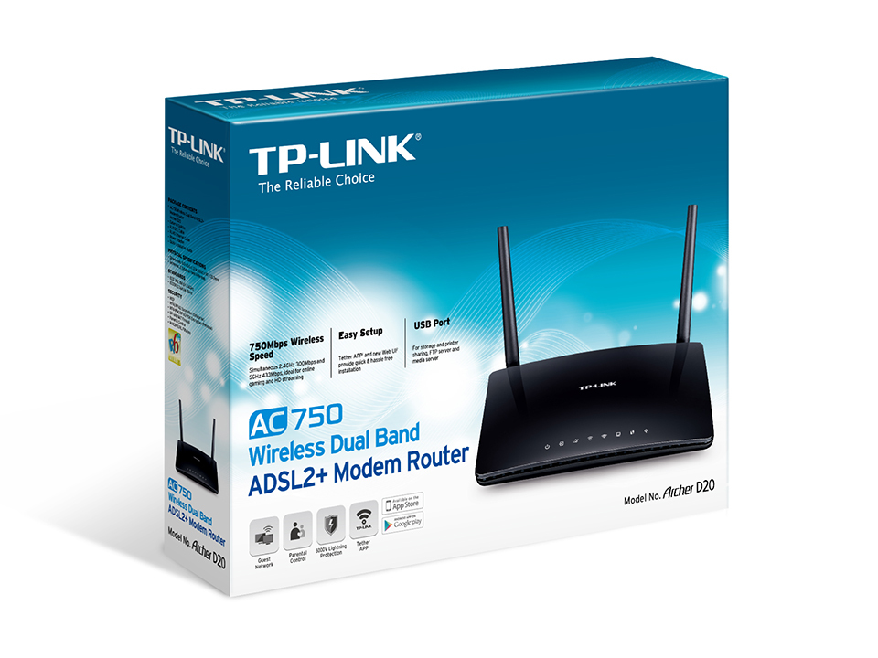 TP-Link Archer D20 AC750 – image 4