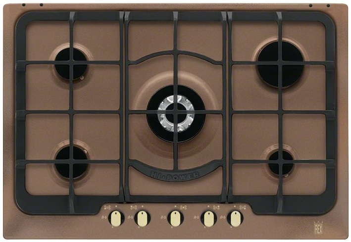 Electrolux PR750RUOV hob Copper Built-in Gas 5 zone(s)