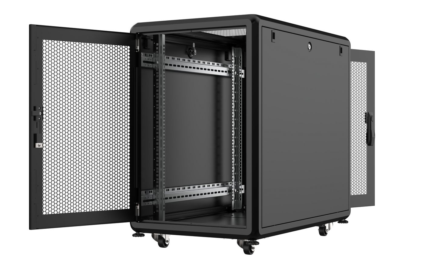 Lanview RSL16U61BL rack cabinet 16U Freestanding rack Black – image 2