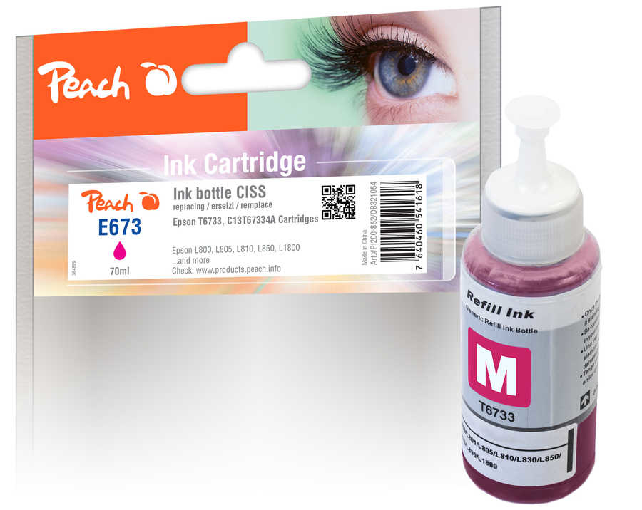 Peach PI200-852 ink cartridge 1 pc(s) Compatible Magenta