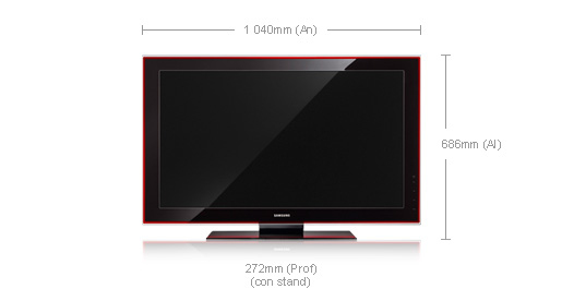 Samsung LE40A756R1M Full HD Black, Red – image 4