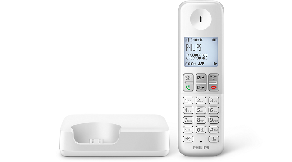 Philips D2501W/34 telephone DECT telephone Caller ID White – image 5