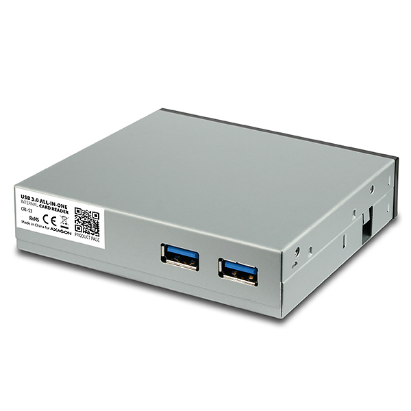 Axagon CRI-S3 card reader USB 3.2 Gen 1 (3.1 Gen 1) Internal Black, Grey – image 8