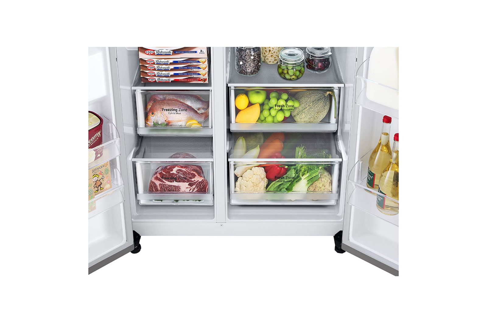 LG GSLV70PZTM side-by-side refrigerator Freestanding – image 3