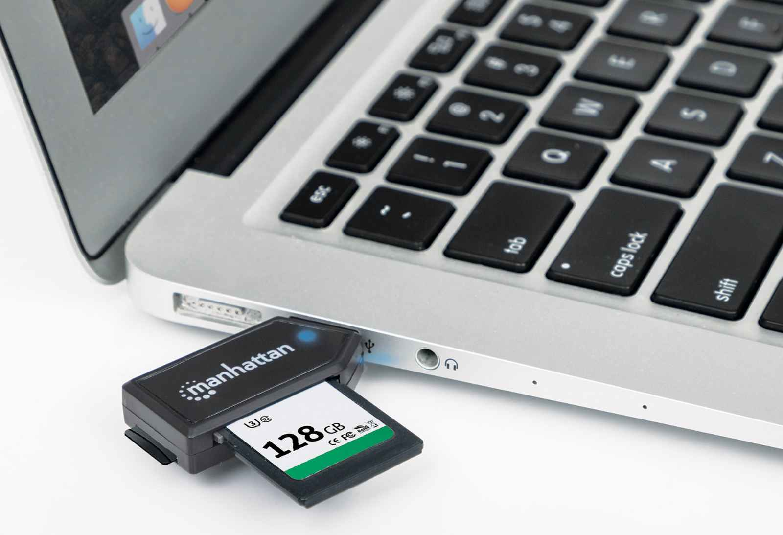 Manhattan USB-A Mini Multi-Card Reader/Writer, 480 Mbps (USB 2.0), 24-in-1, Hi-Speed USB, Windows or Mac, Black, Three Year Warranty, Blister – image 6