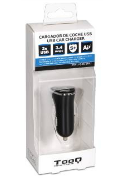 TooQ TQCC-2002 mobile device charger GPS, Mobile phone, MP3, MP4, Smartphone, Tablet Black DC Auto – image 2