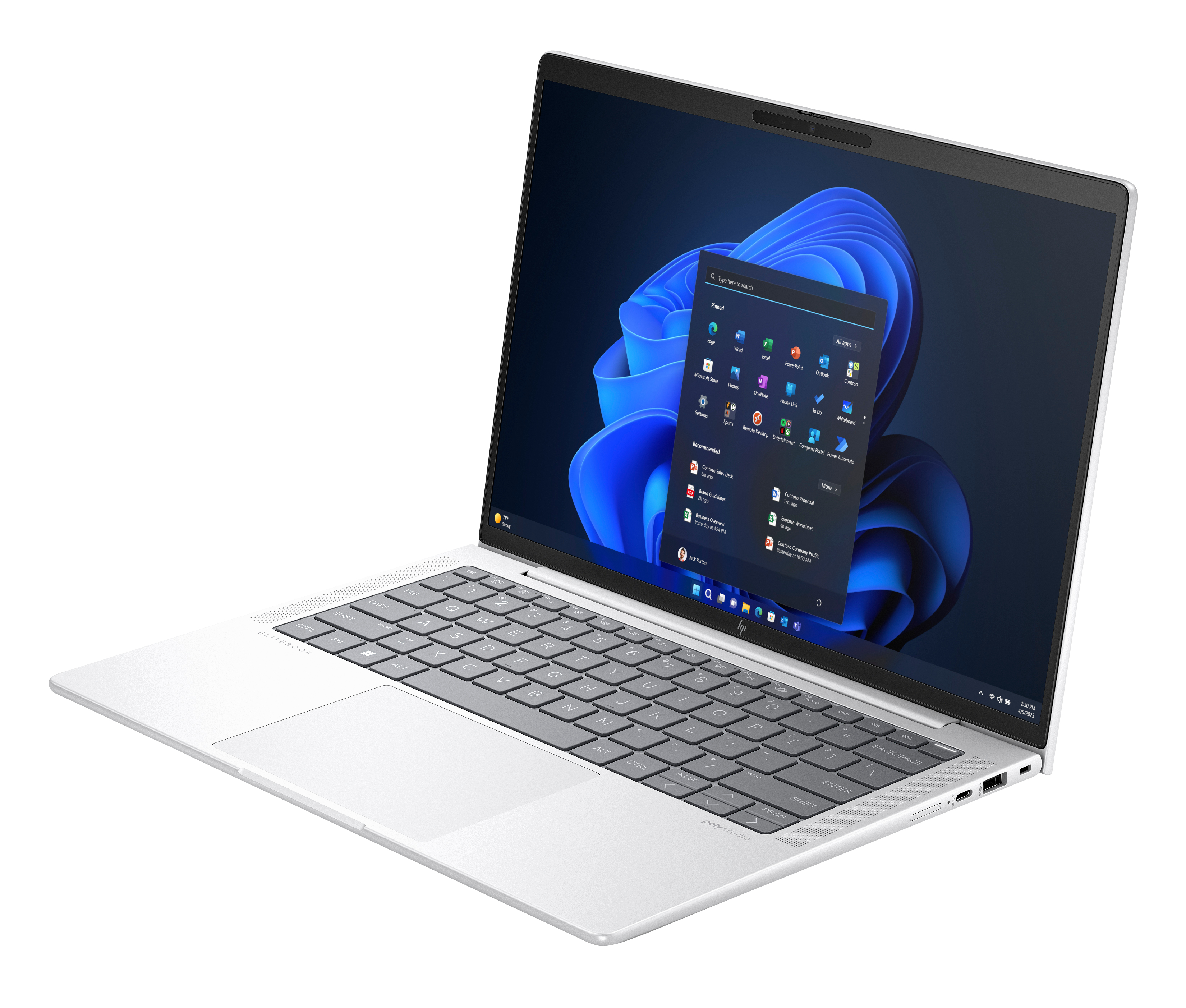 HP EliteBook 1040 G11 Intel Core Ultra 7 155H Laptop 35.6 cm (14″) Touchscreen WUXGA 16 GB LPDDR5x-SDRAM 512 GB SSD Wi-Fi 6E (802.11ax) Windows 11 Pro AI PC Silver image 12