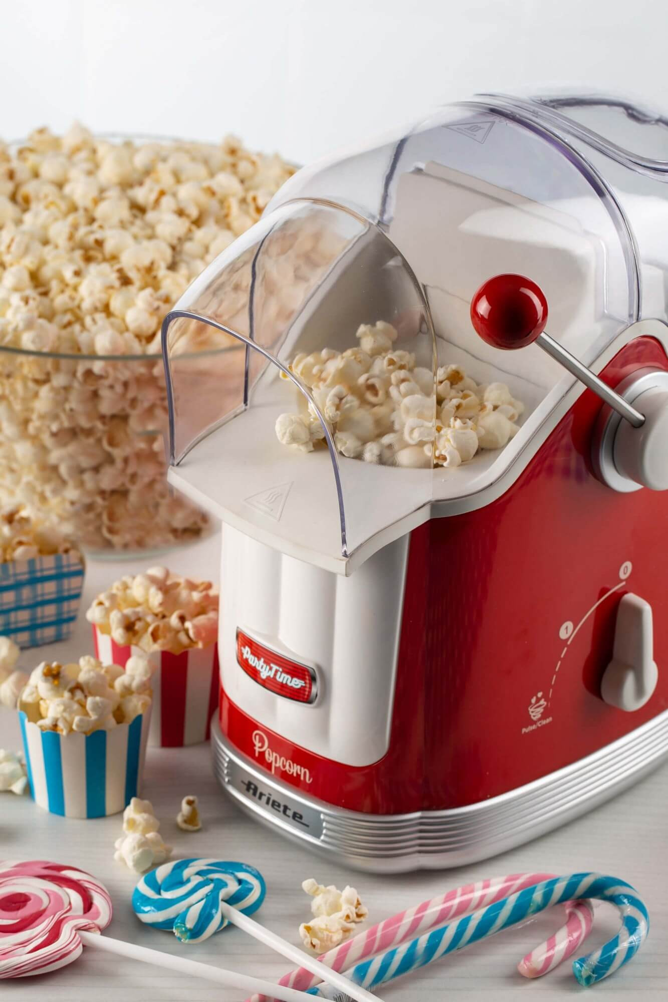 Ariete 2958 Pop Corn Maker Party Time, Popcorn Maker with Lever, 1100 Watt, Capacity – image 5