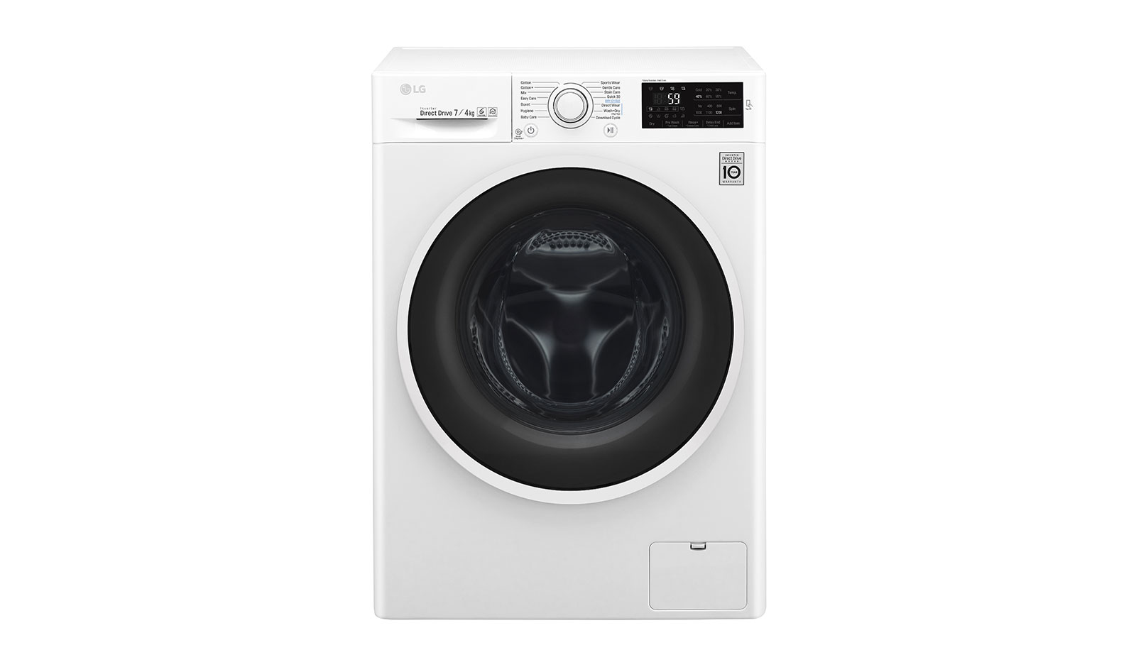 LG F2J6HM0W washer dryer Freestanding Front-load White