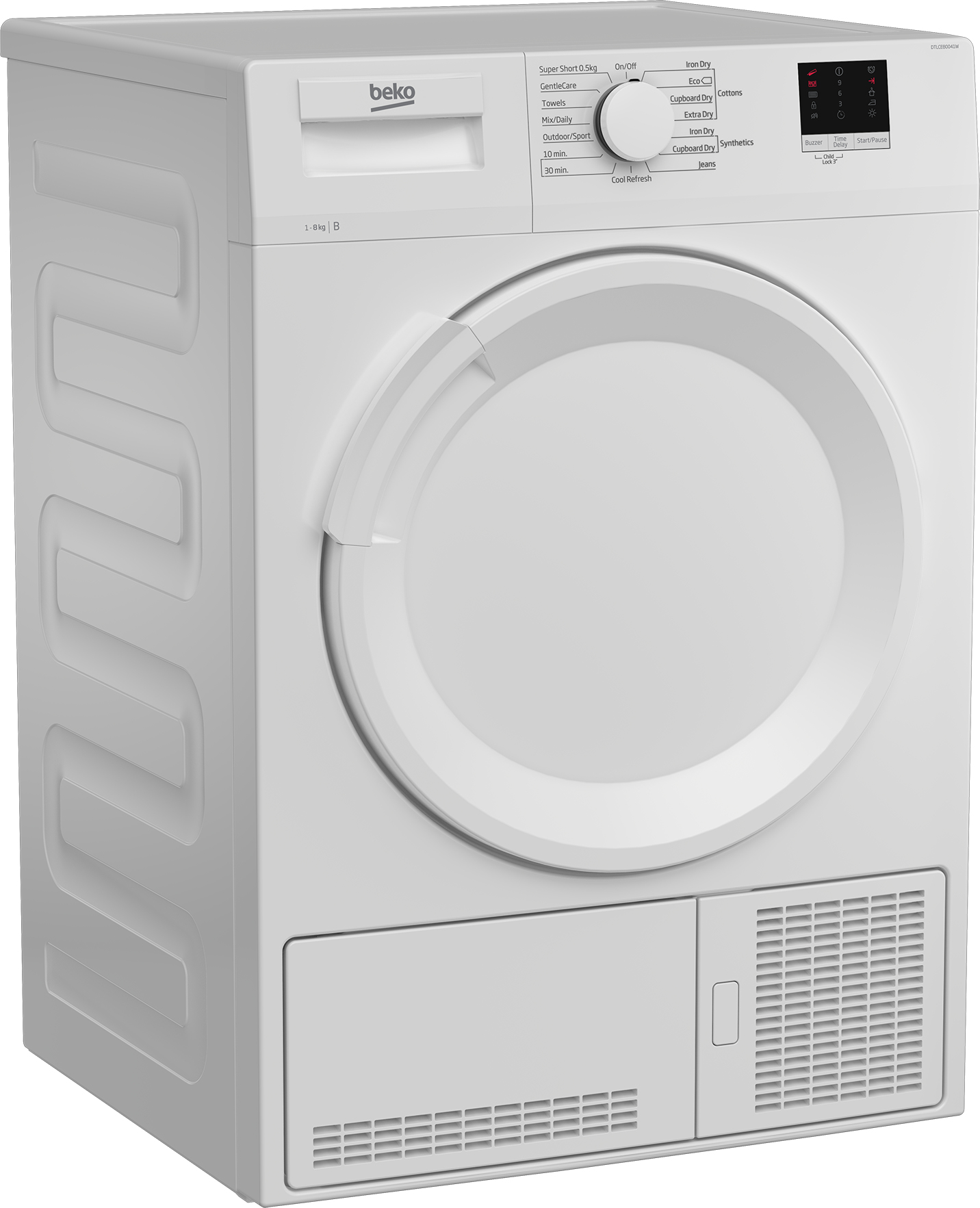 Beko DTLCE80041W 8kg Condenser Tumble Dryer with Sensor Programmes – image 2