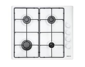 Beko HIZG64120SW hob White Built-in Gas 4 zone(s)