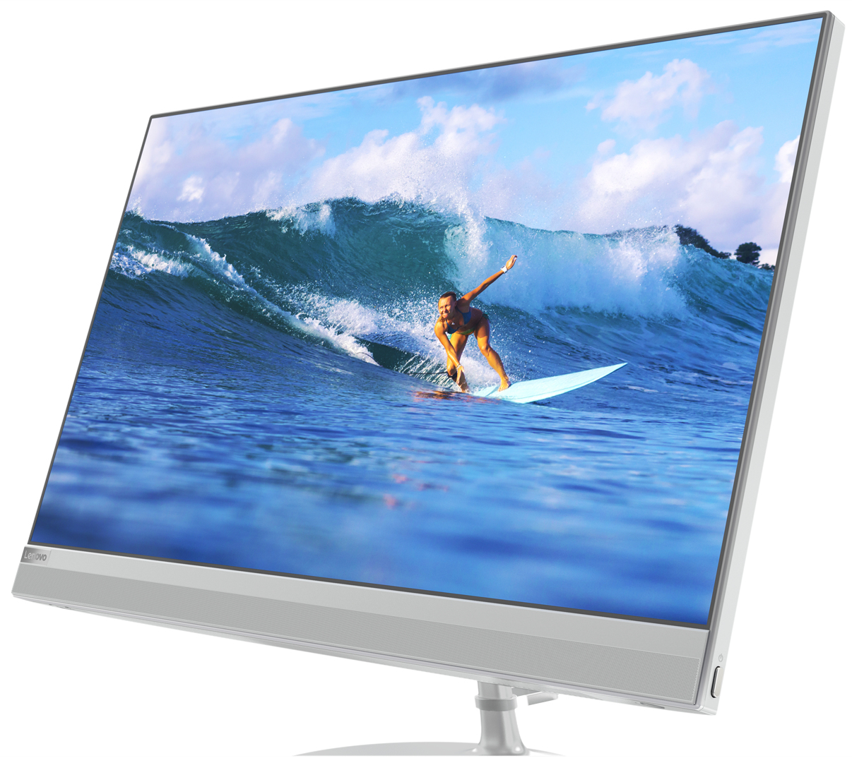Lenovo IdeaCentre 520 Intel® Core™ i7 i7-8700T 60.5 cm (23.8″) 1920 x 1080 pixels All-in-One PC 8 GB DDR4-SDRAM 2.12 TB HDD+SSD Windows 10 Home Wi-Fi 5 (802.11ac) Silver image 1