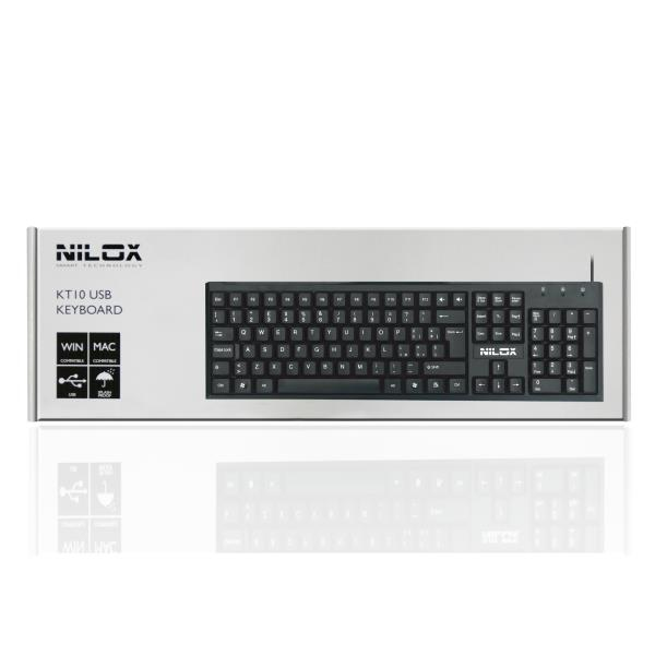 Nilox KT10 keyboard Universal USB QWERTY Italian Black – image 3