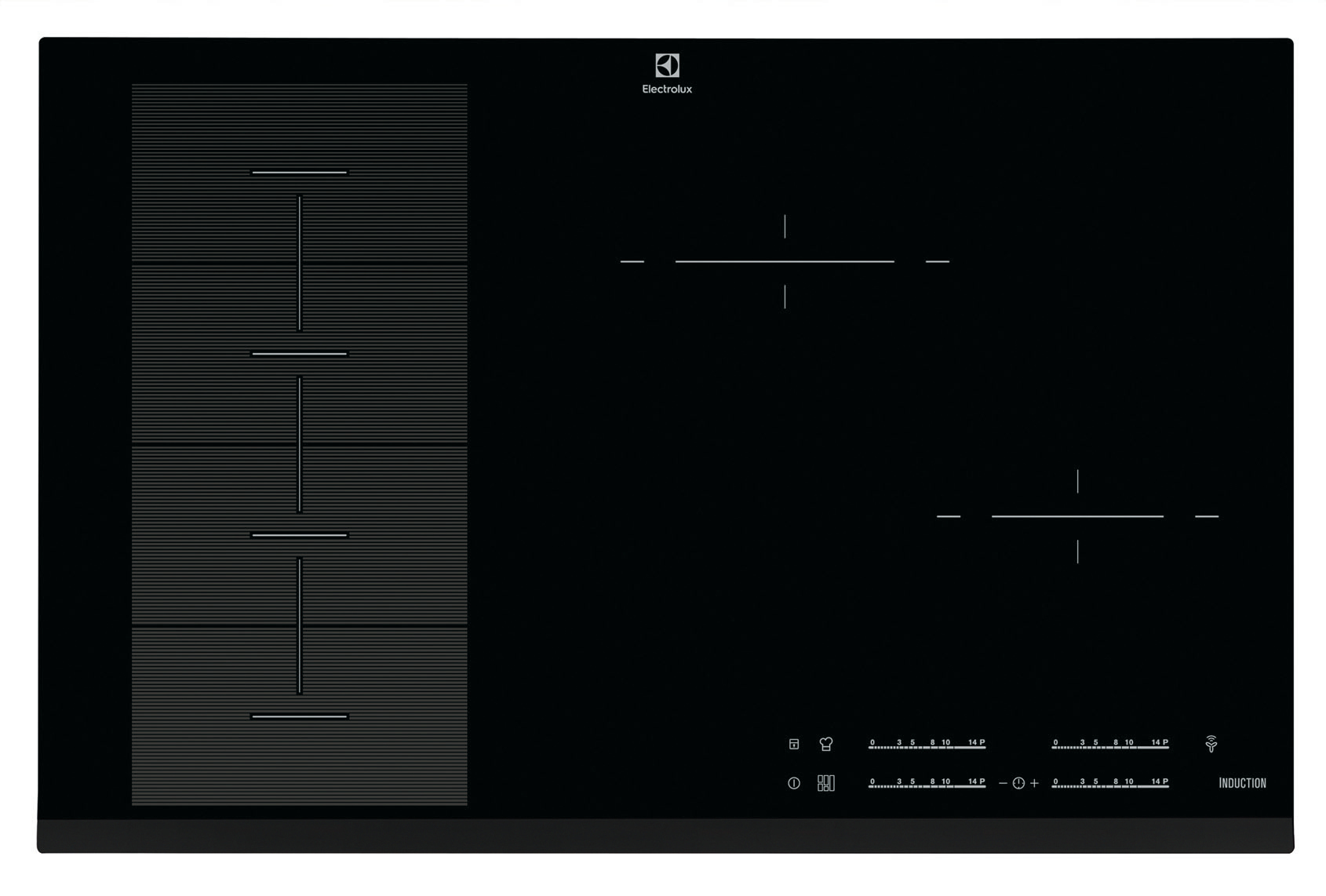 Electrolux EHX8565FHK Black Built-in Zone induction hob 4 zone(s) – image 1