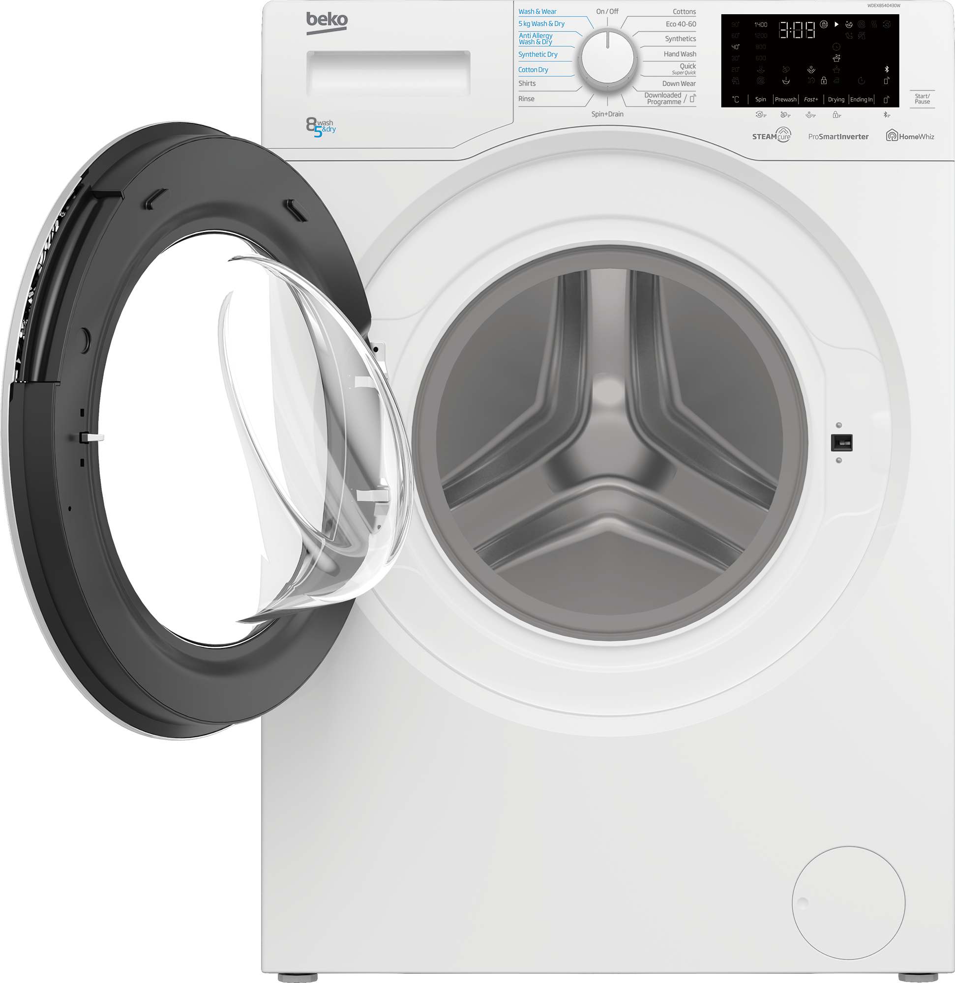 Beko WDEX8540430W Freestanding – image 3