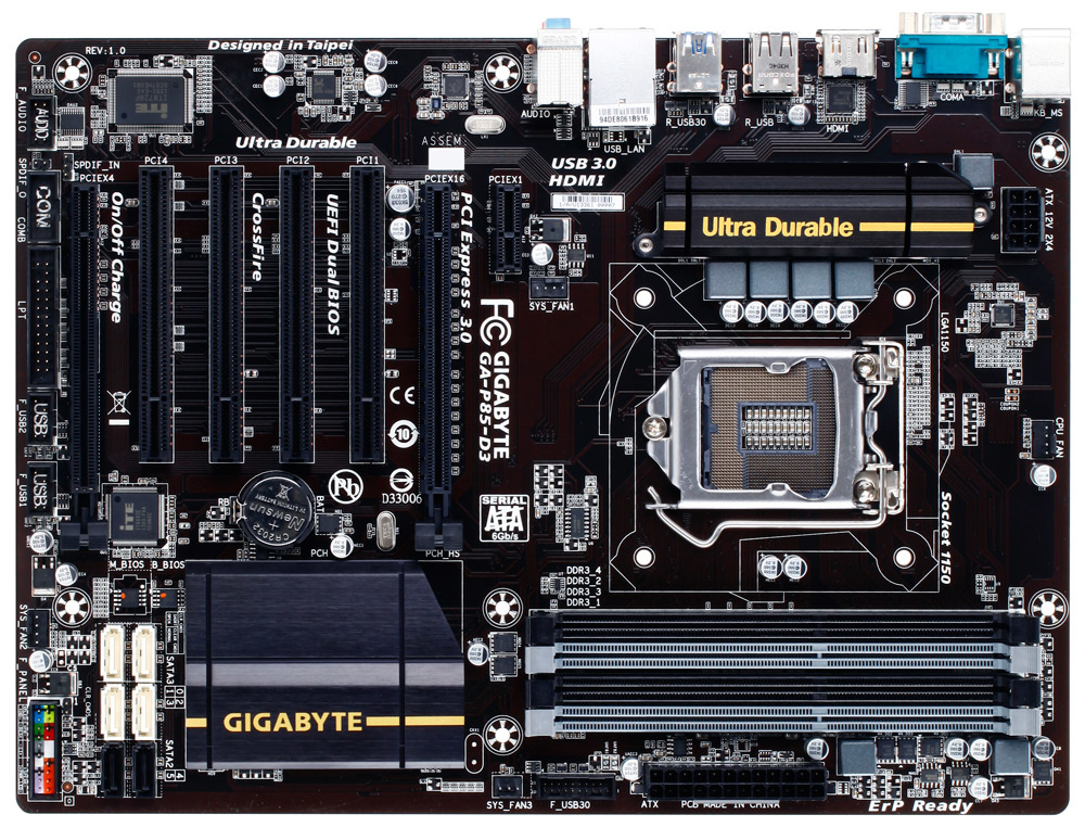GIGABYTE GA-P85-D3 motherboard Intel® B85 LGA 1150 (Socket H3) ATX – image 2