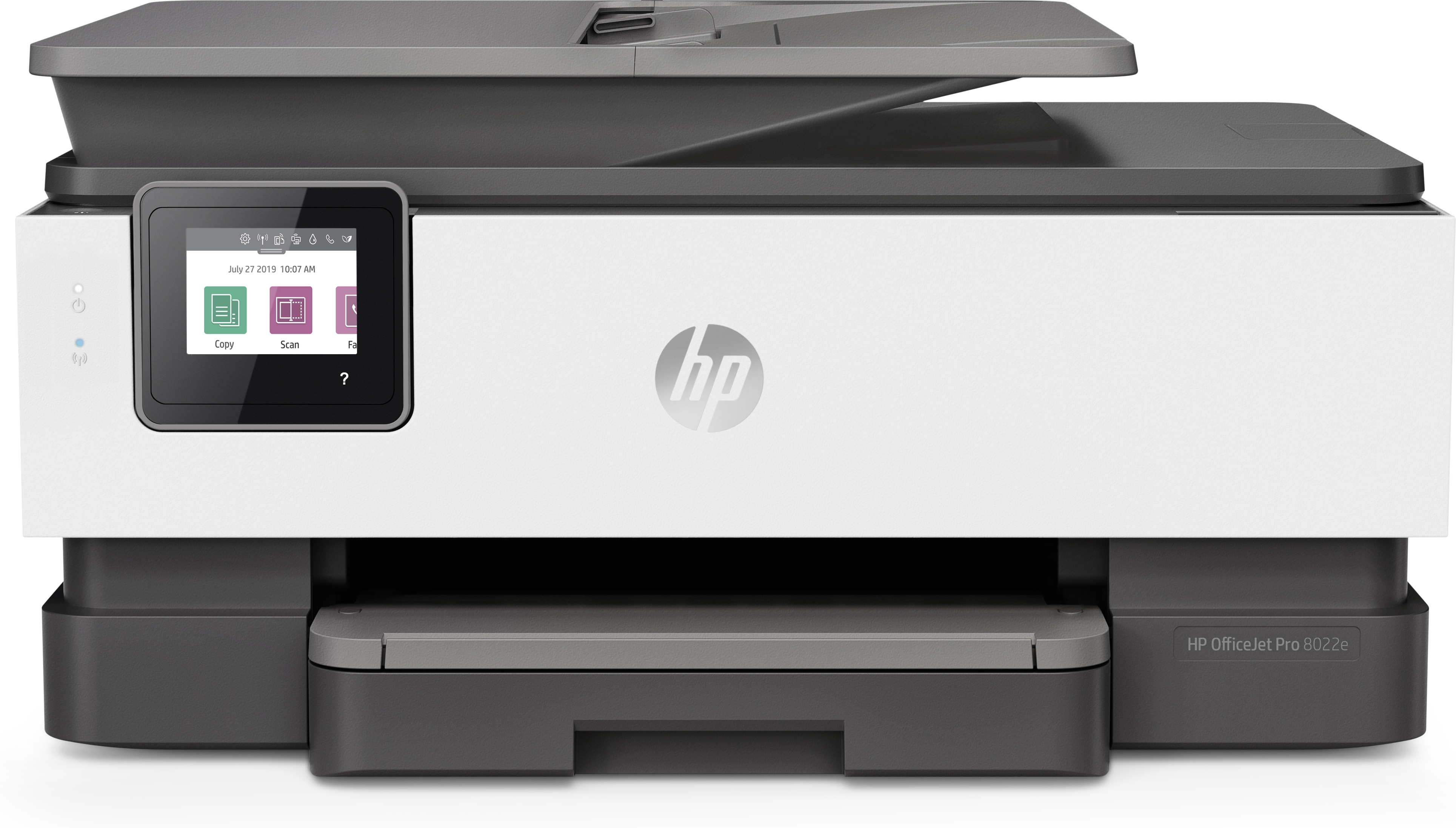 HP OfficeJet Pro HP 8022e Allt-i-ett-skrivare, Färg, Skrivare för Hemma, Skriv ut, kopiera, skanna, fax, HP+; Berättigad till HP Instant Ink; Automatisk dokumentmatare; Dubbelsidig utskrift