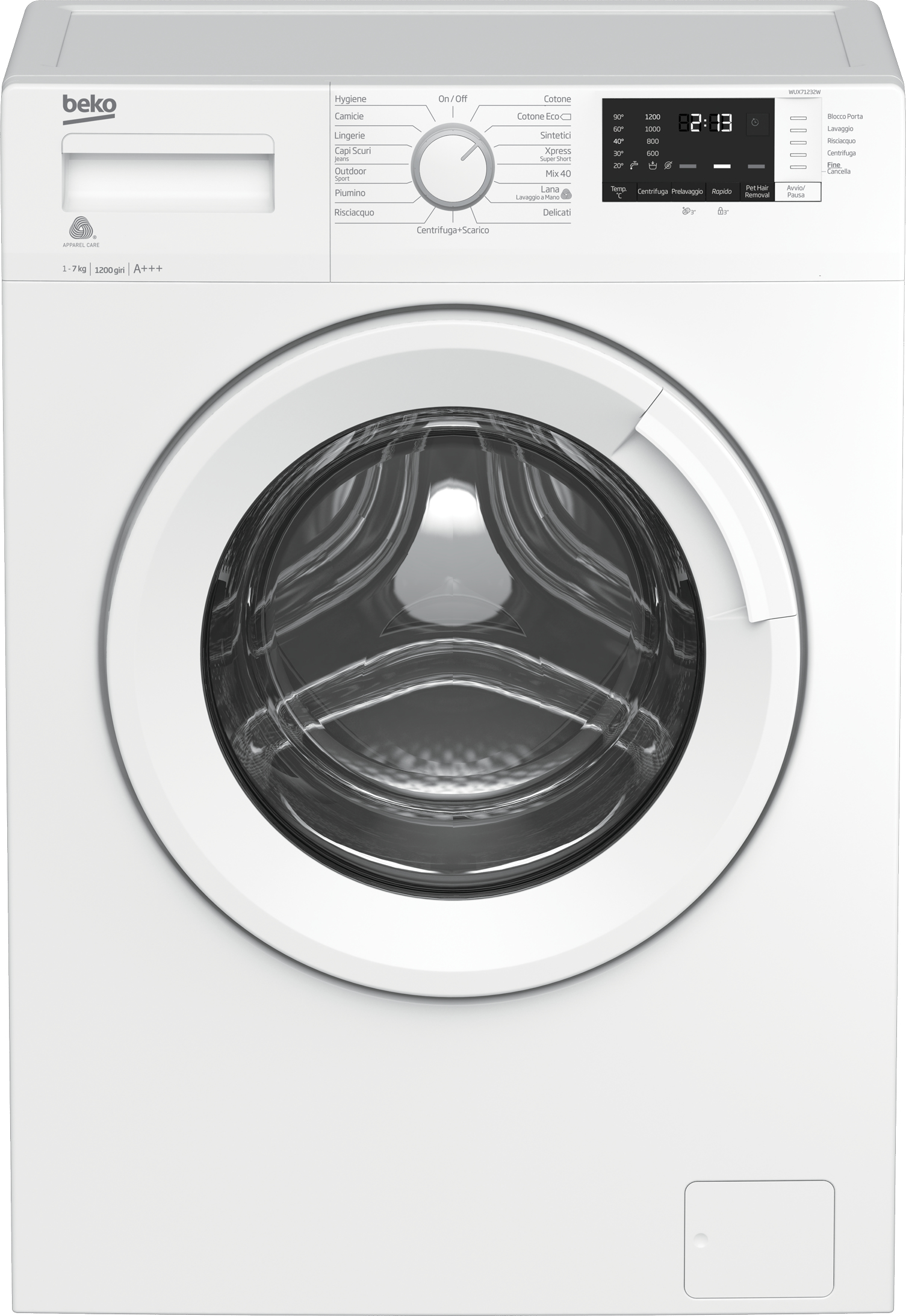 Beko WUX71232W — vue 1 sur 6