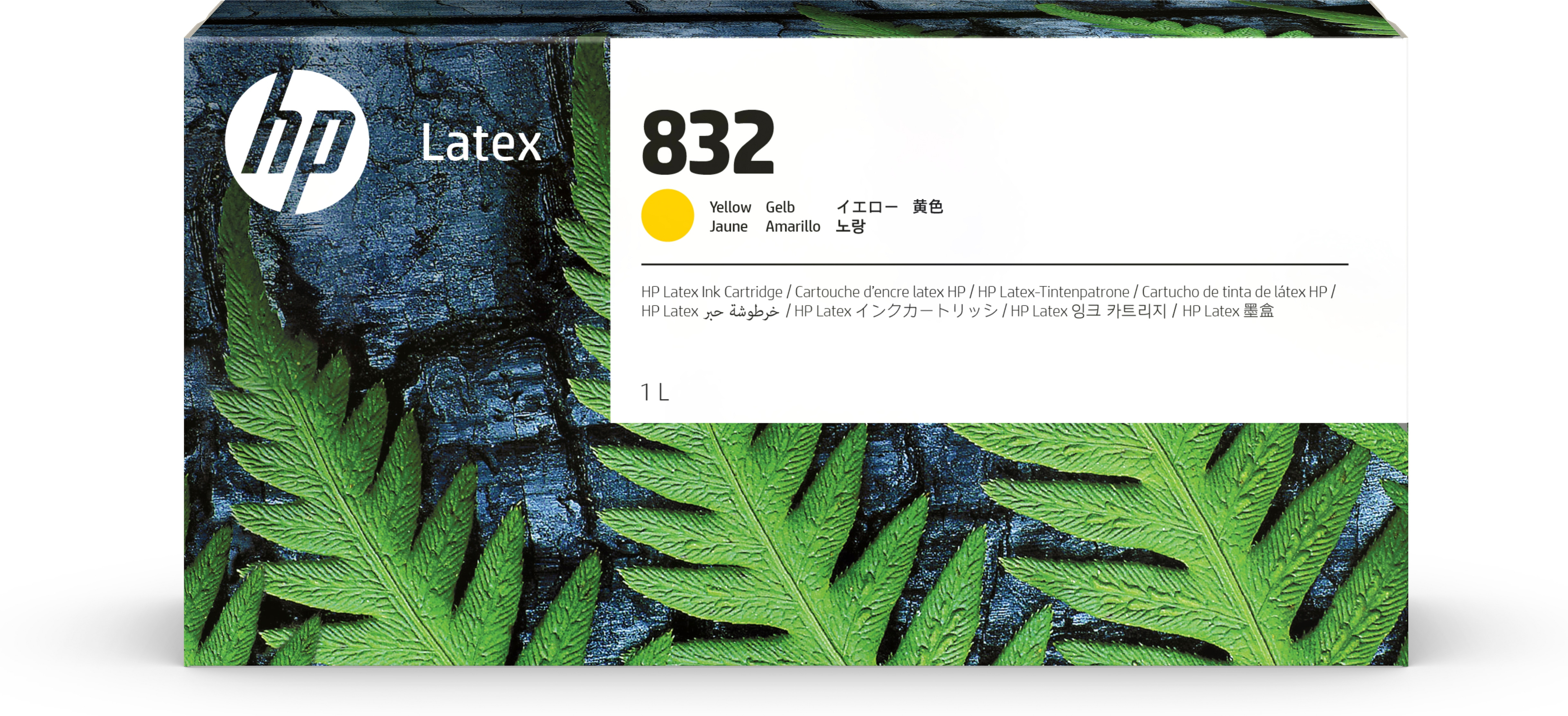 Tinta hp latex 832 1 litro color amarillo