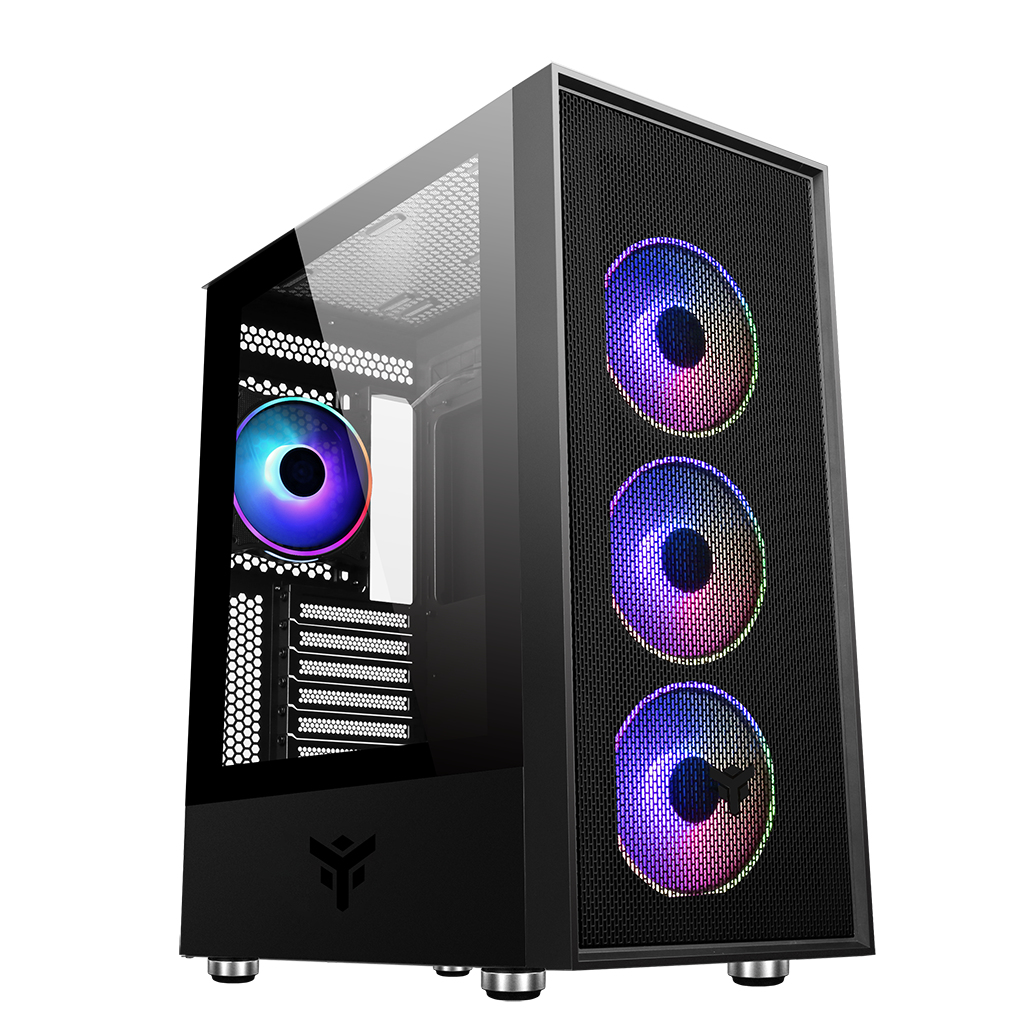 itek VERTIBRA H210 Midi Tower Black image 1