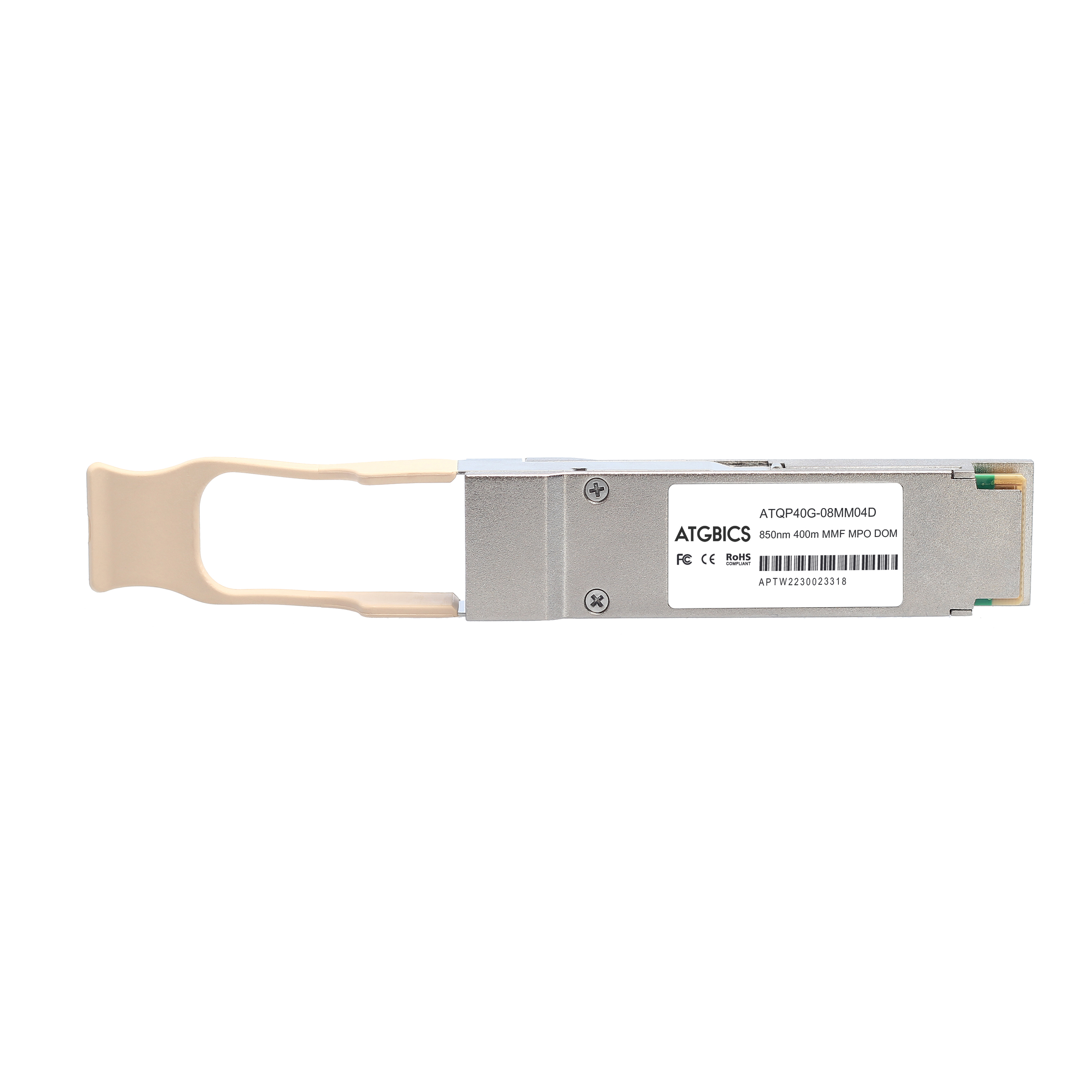 ATGBICS AFBR-79EQPZ-AR2-C modulo del ricetrasmettitore di rete Fibra ottica 40000 Mbit/s QSFP 850 nm (AFBR-79EQPZ-AR2 Avago Bro