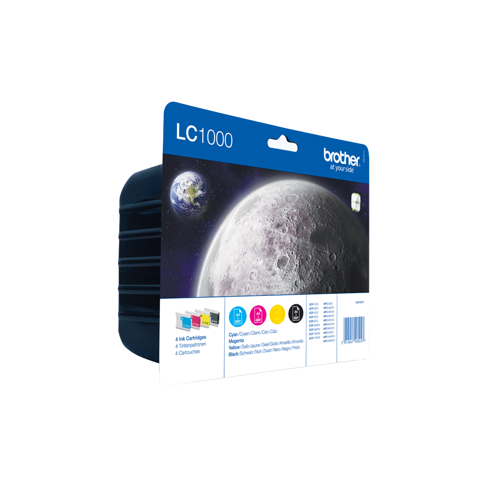Brother LC1000VALBPDR ink cartridge 4 pc(s) Original Black, Cyan, Magenta, Yellow – image 2