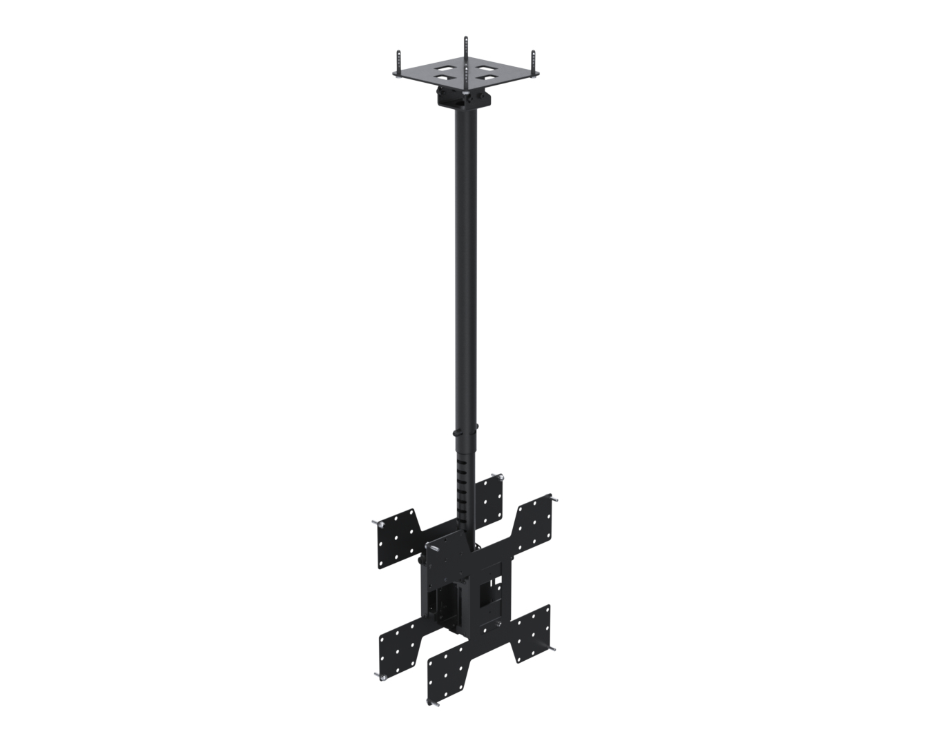 Ergonomic Solutions SpacePole Digital Signage BT4420AA-02 Supporto per display espositivi 1905 cm (75") Nero