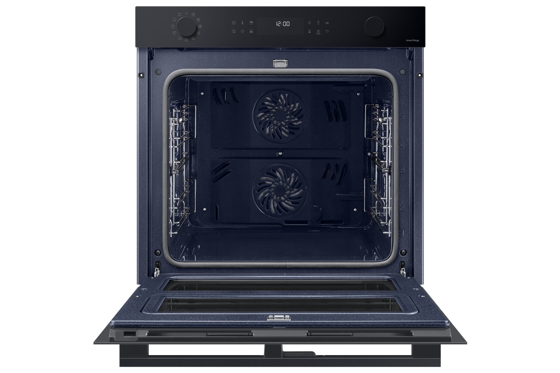 Dual Cook Flex Einbaubackofen, 76 ℓ, A+, Pyrolyse, Schwarzes Glas, Serie 4