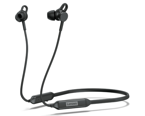 Lenovo - Earphones with mic - in-ear - neckband - Bluetooth - wireless - black - for IdeaPad 1 14, 3 14, ThinkPad L13 Yoga Gen 3, P1 Gen 5, T14s Gen 3, X1 Nano Gen 2