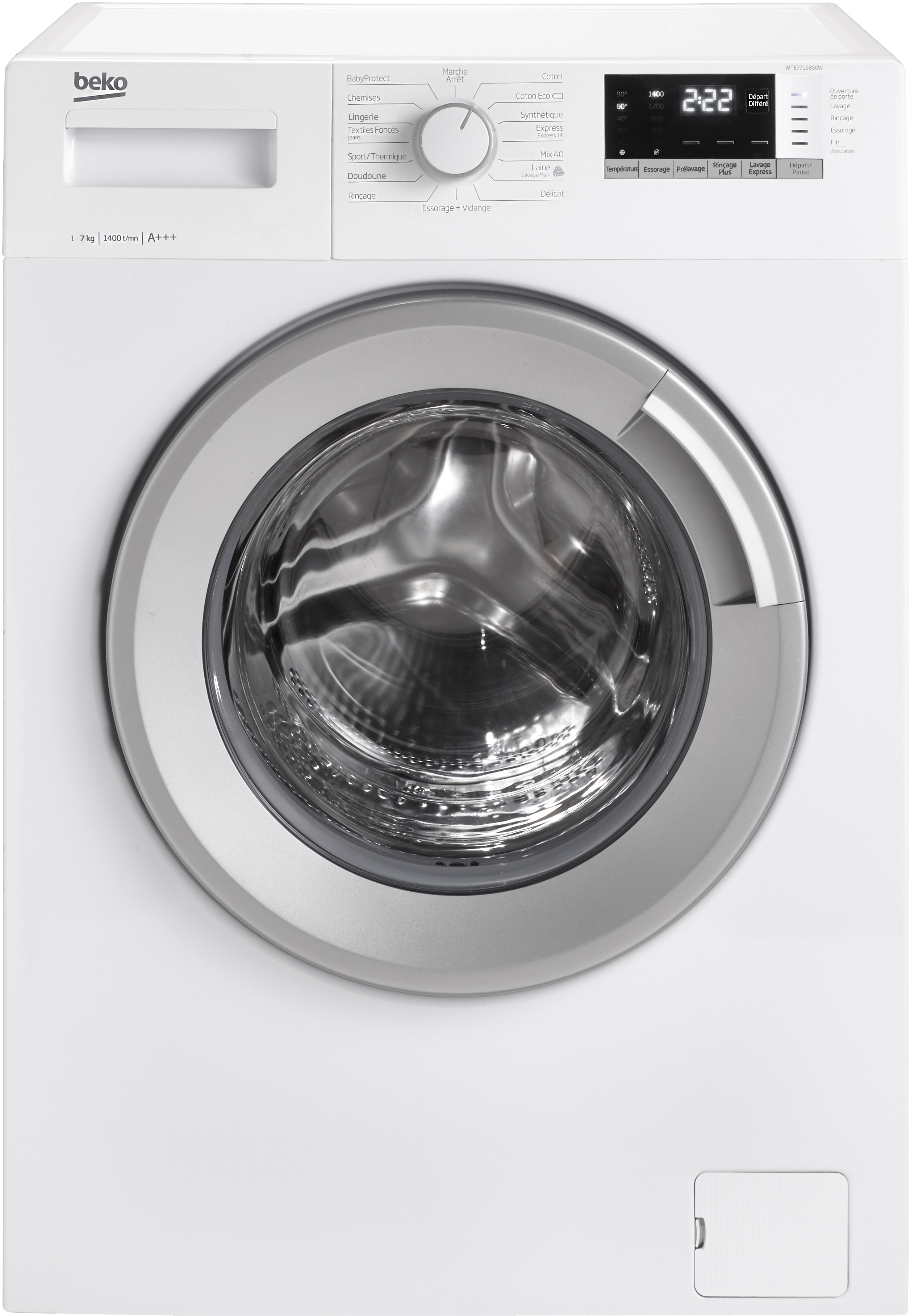 Beko WTE7712BS1W — vue 1 sur 8