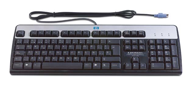 HP 382925-251 keyboard PS/2 Russian Black, Silver