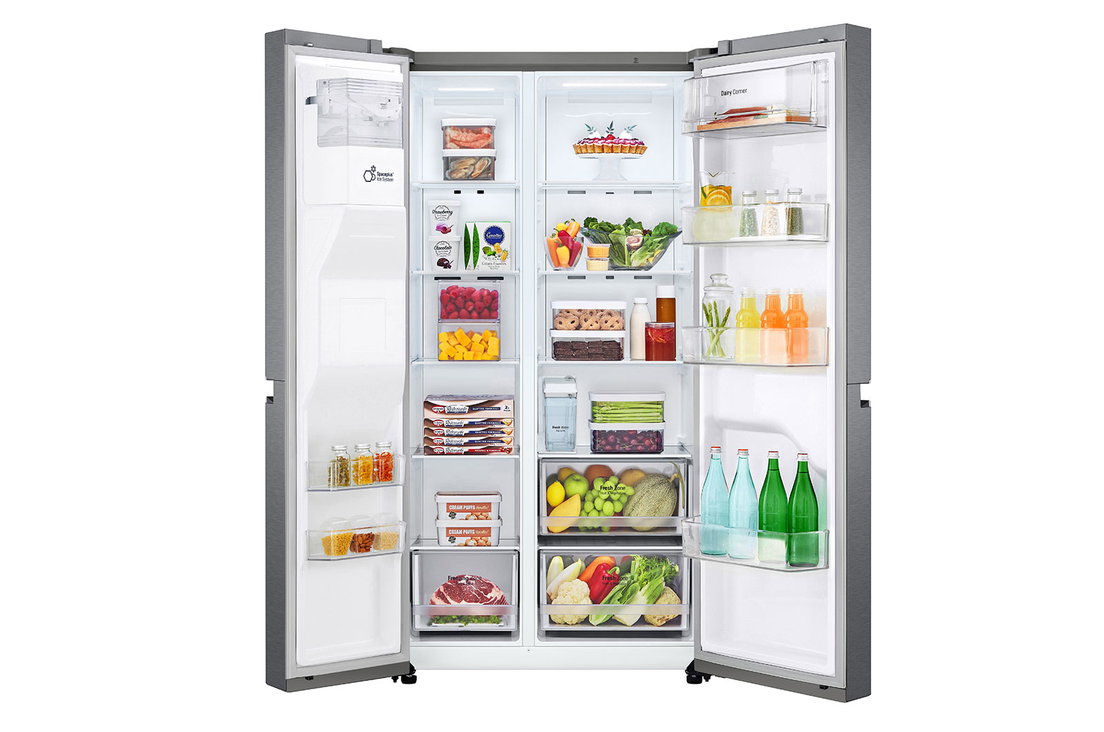 LG GSLV31DSXE side-by-side refrigerator Freestanding – image 2