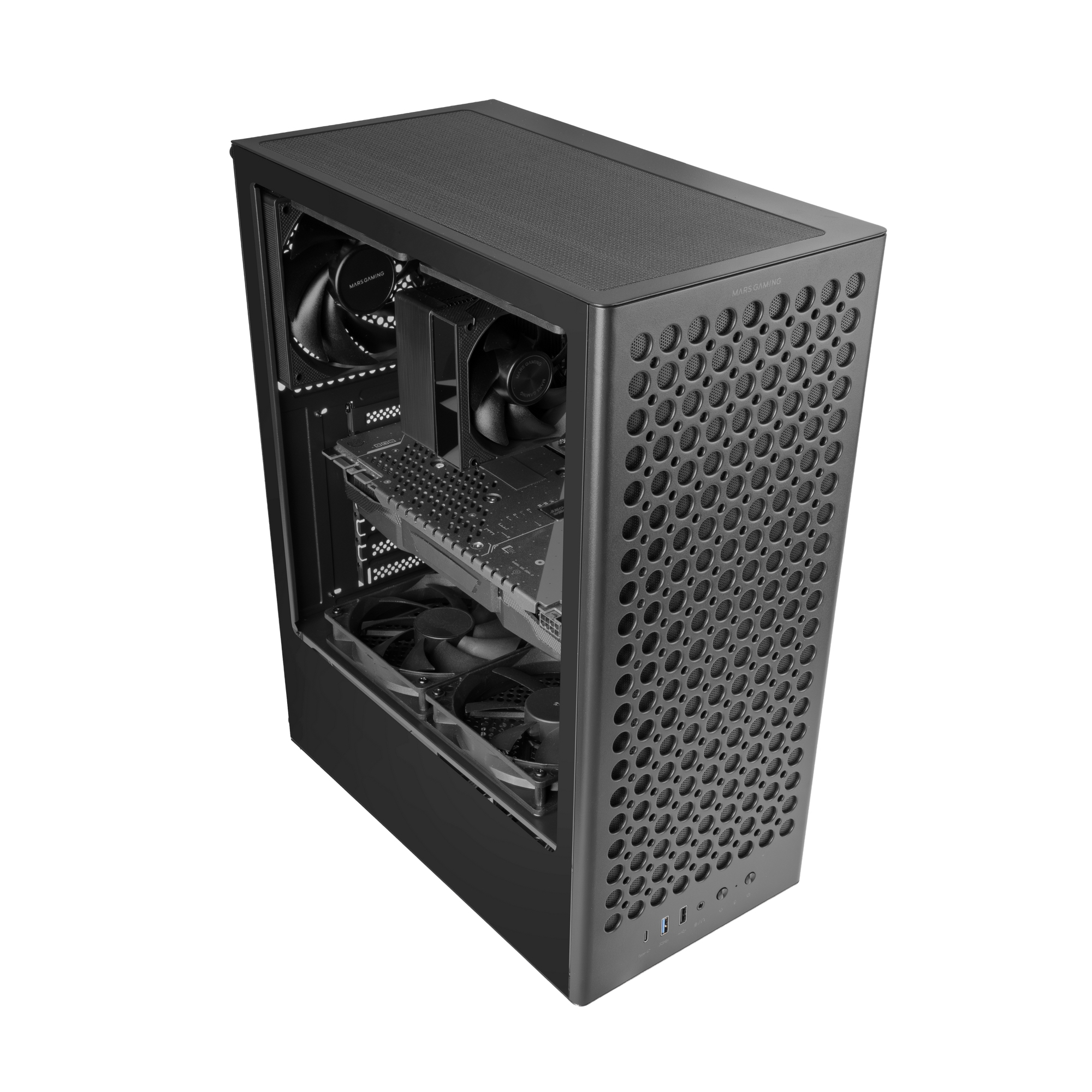 Mars Gaming MCT800 computer case Midi Tower Black image 11