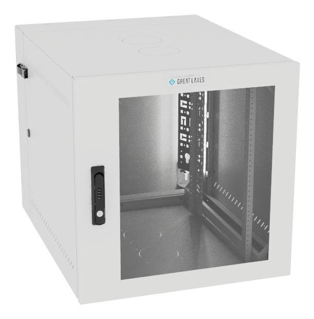 Vertiv VR Rack GL24WMCMP-W-SC-00-CM cabinet 12U Wall mounted White