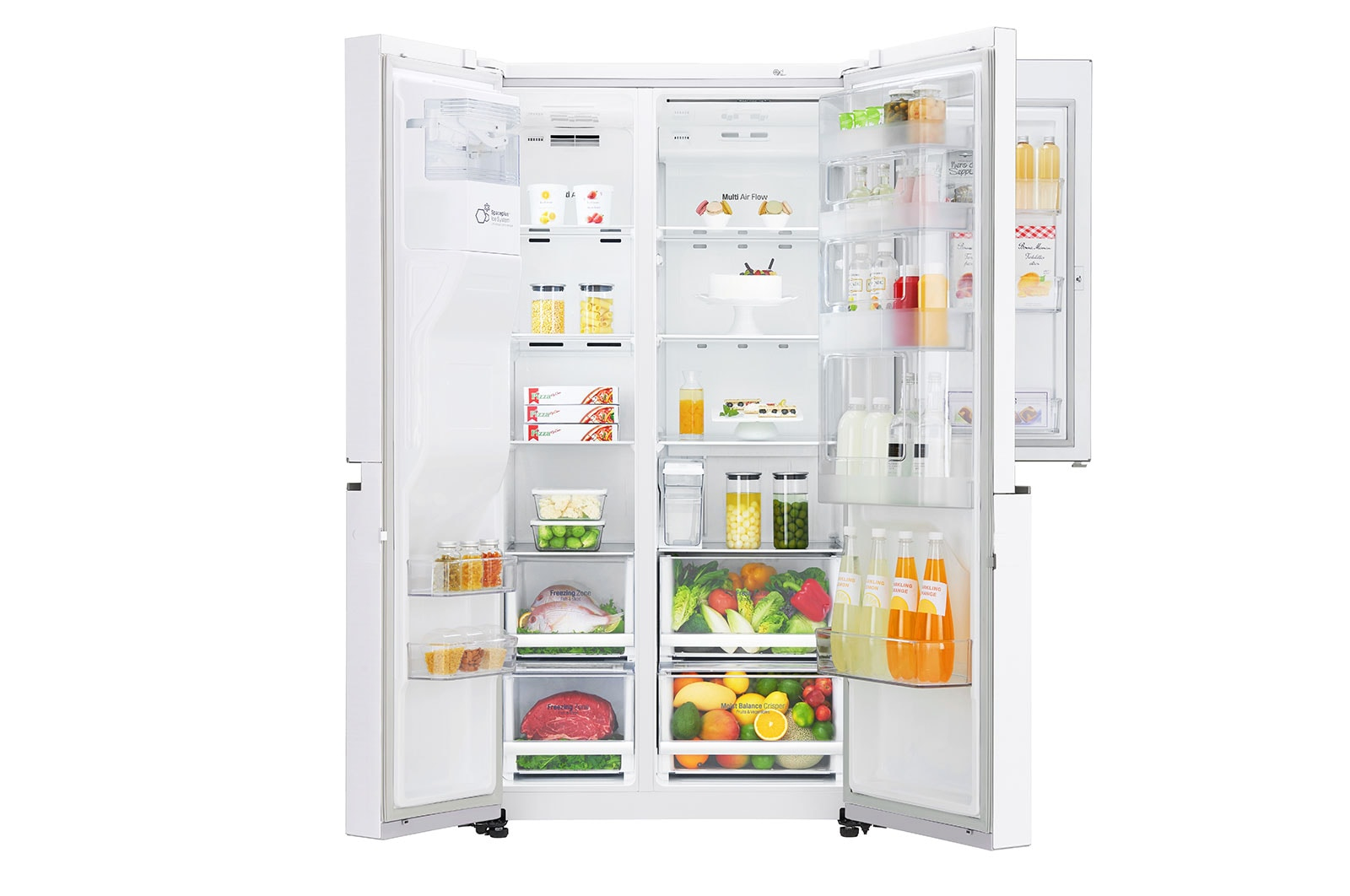 LG GSJ761SWZE side-by-side refrigerator Freestanding – image 3