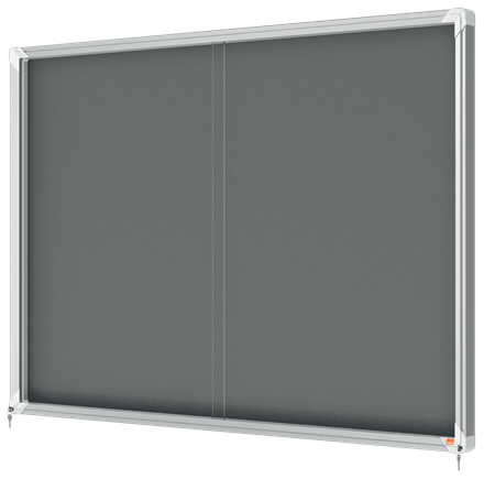 Resim Nobo 1915338 Gri Alüminyum Çerçeveli Manzara Sürgülü Cam Kapılı Gösterge Panosu 1355x970mm