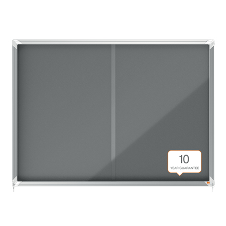 Resim Nobo 1915338 Gri Alüminyum Çerçeveli Manzara Sürgülü Cam Kapılı Gösterge Panosu 1355x970mm