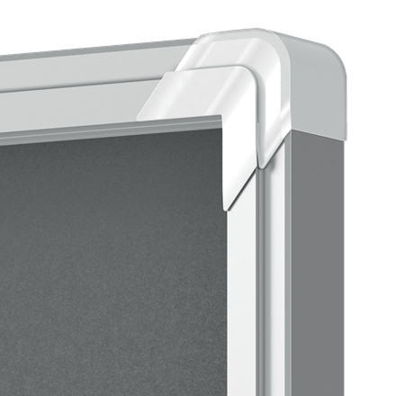 Resim Nobo 1915328 Gri Alüminyum Çerçeveli Ekran Panosu 709 x 668 x 43 mm
